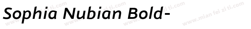 Sophia Nubian Bold字体转换